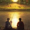 Cool Friends Fishing Art Diamond Painting