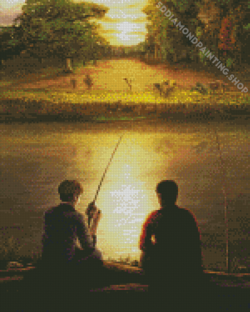 Cool Friends Fishing Art Diamond Painting