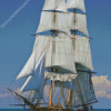 Cool White American Tall Ships Diamond Painting