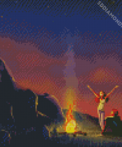 Couple Night Camping Diamond Painting