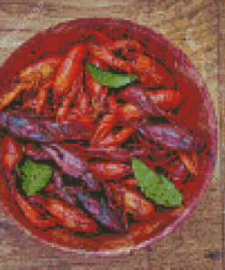 Crayfish In Bowl Diamond Painting