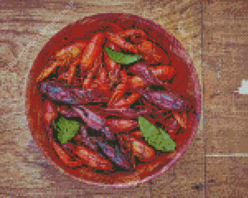 Crayfish In Bowl Diamond Painting