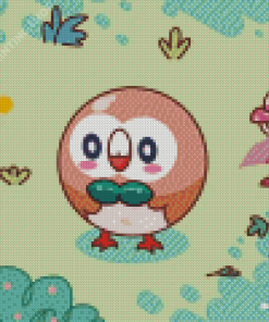 Cute Rowlet Diamond Paintings