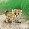 Cute Little Cheetah Baby Diamond Paintings