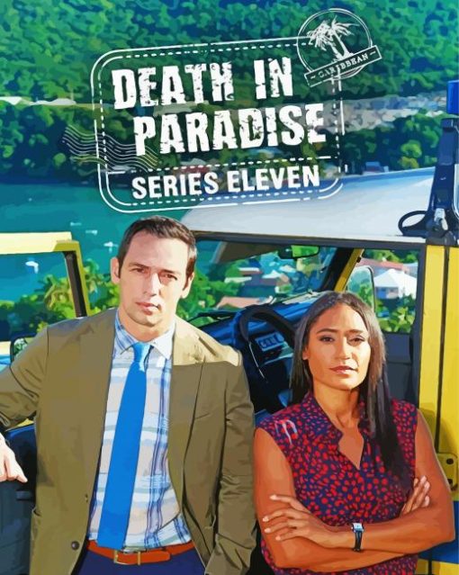 Death In Paradise Drama Serie Poster Diamond Paintings