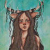 Deer Lady Diamond Paintings