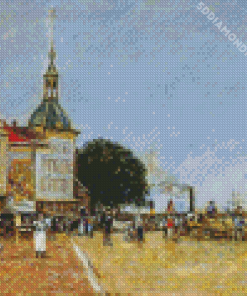 Dodrecht By Eugene Boudin Diamond Painting