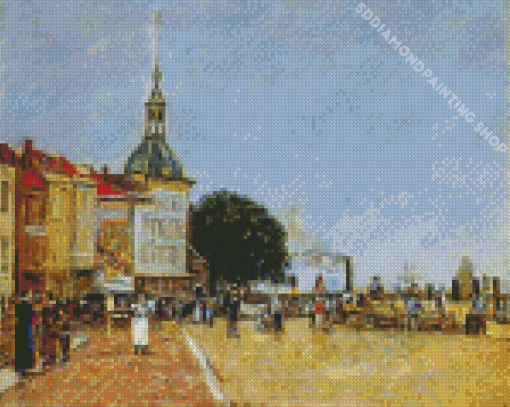 Dodrecht By Eugene Boudin Diamond Painting