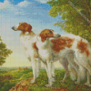 Dogs With Landscape Yana Movchan Diamond Paintings