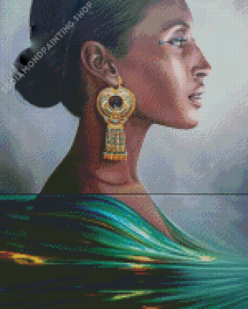 Elegant Nubian Lady Diamond Painting