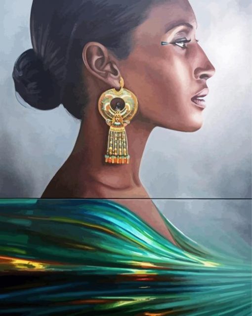 Elegant Nubian Lady Diamond Painting