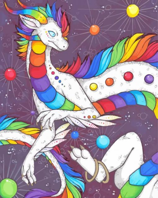 Fantasy Rainbow Dragon Diamond Painting