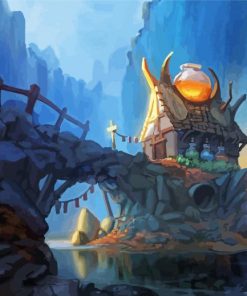 Fantasy Wizards Cottage Diamond Painting