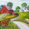 Farm Ranch And Horses Art Diamond Painting