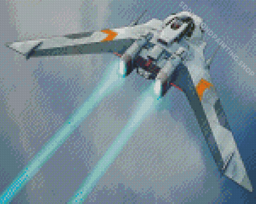 Flying Star Wars Ship Diamond Painting