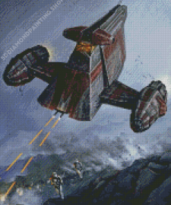 Giant Star Wars Ship Diamond Painting