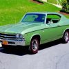 Green 1969 Chevy Chevelle Diamond Painting