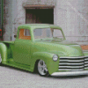 Green Chevy Pickup Diamond Paintings