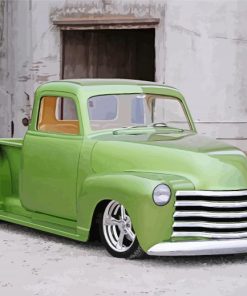 Green Chevy Pickup Diamond Paintings