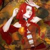 Green Eyed Autumn Queen Diamond Paintings