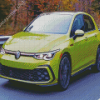 Green Vw Golf R Diamond Painting