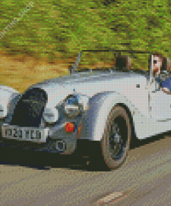 Grey Morgan Car Diamond Paintings