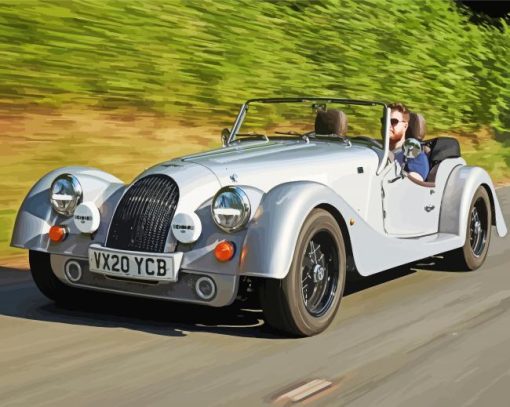 Grey Morgan Car Diamond Paintings