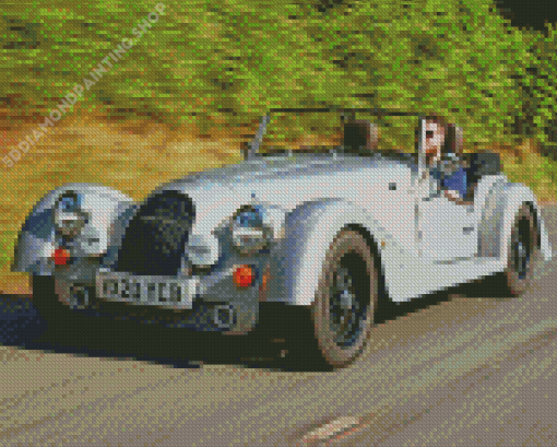 Grey Morgan Car Diamond Paintings