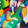 Guitarist Abstract Picasso Diamond Painting