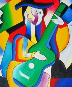 Guitarist Abstract Picasso Diamond Painting