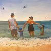 Happy Family Beach Day Diamond Paintings