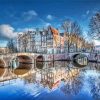 Keizersgracht Amsterdam Reflection Diamond Painting