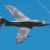 Military Hawker Hunter Diamond Painting