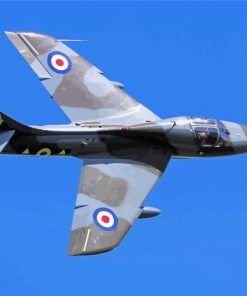 Military Hawker Hunter Diamond Painting