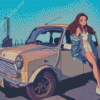 Mini Anime Car Diamond Paintings