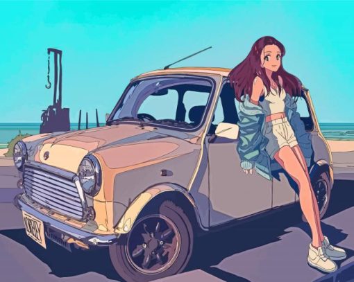 Mini Anime Car Diamond Paintings