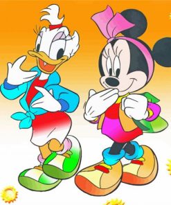 Minnie Mouse And Daisy Duck Diamond Paintings