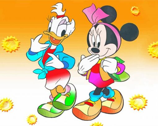 Minnie Mouse And Daisy Duck Diamond Paintings