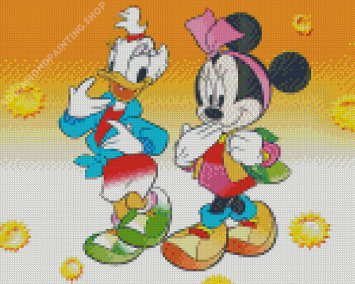 Minnie Mouse And Daisy Duck Diamond Paintings