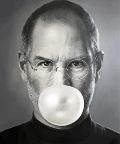 Monochrome Steve Jobs Diamond Painting