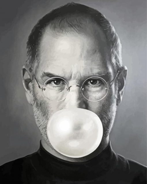 Monochrome Steve Jobs Diamond Painting