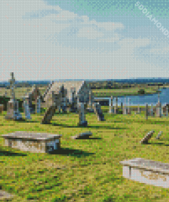 Old Buildings Clonmacnoise Diamond Painting