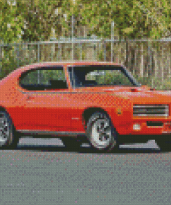 Orange 1968 GTO Diamond Paintings