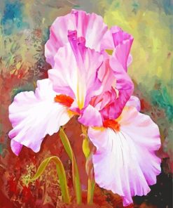 Pink Iris Flower Diamond Paintings