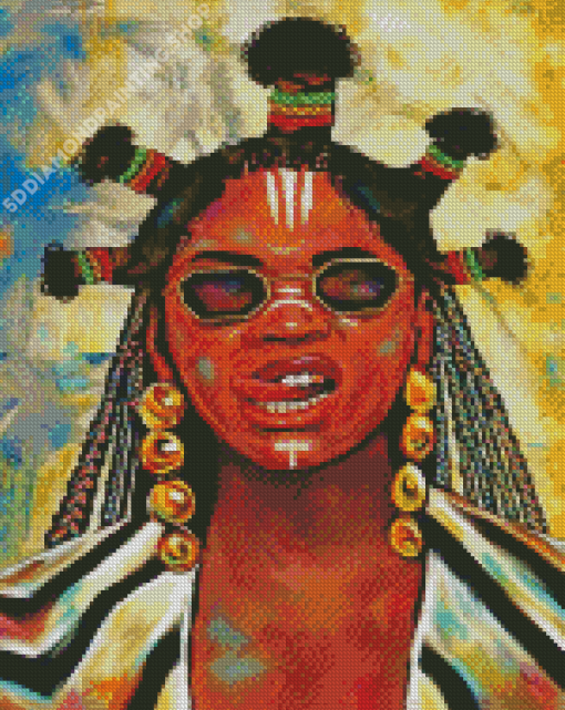 Rebel Black Lady Diamond Paintings