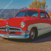 Red 1950 Ford Diamond Paintings