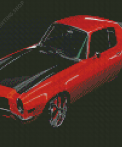 Red 1970 Camaro Diamond Painting