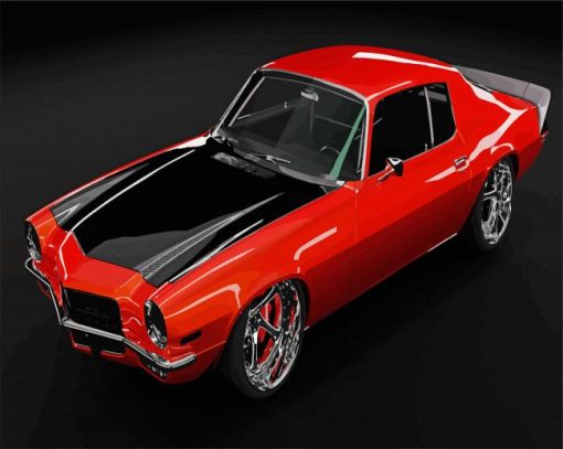 Red 1970 Camaro Diamond Painting