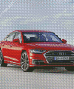 Red Audi A8 Diamond Paintings