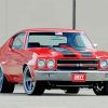 Red Classic Chevy Chevelle Ss Diamond Paintings